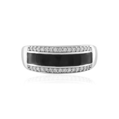 Zilveren ring met zirkonen