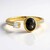 Anello in argento con Zaffiro Stellato Nero (de Melo Essence)