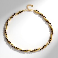 Mozambique Garnet Silver Necklace (Riya)