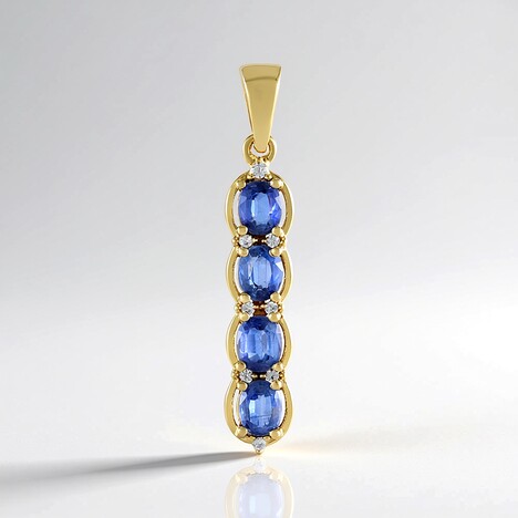 Ciondolo in argento con Cianite del Nepal