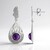 Orecchini in argento con Charoite