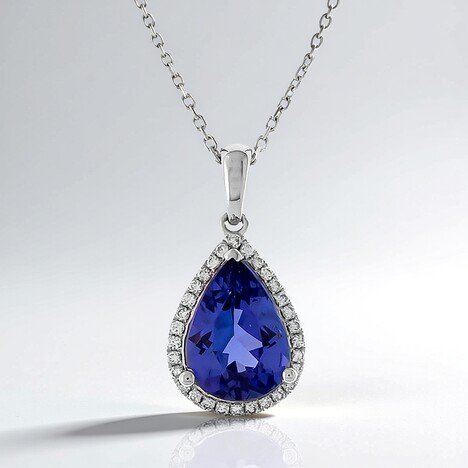Collana in oro con Tanzanite AAA (CIRARI)