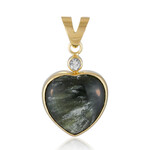 Zilveren hanger met een serafiniet