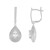Pendientes en plata con Topacio blanco (MONOSONO COLLECTION)