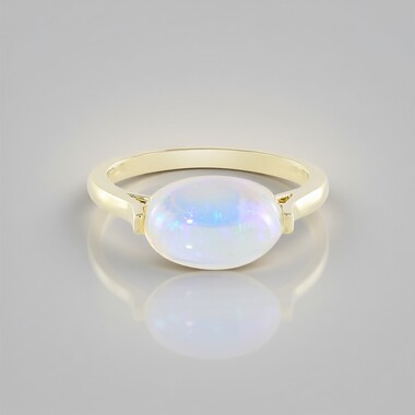 Bague en or et Opale Welo AAA (de Melo Gold)