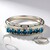 Anello placcato in platino con Diamante Fancy
