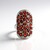 Anello in argento con Granato Mozambico