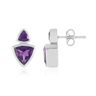 Marokkanischer Amethyst-Silberohrringe