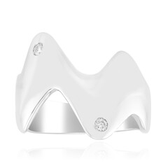 Anello in argento con Diamante I1 (G)