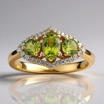 Bague en or et Péridot de Dashihe (CIRARI)