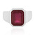 Anello in argento con Rubino del Madagascar