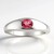 Anello in argento con Tormalina Rosa Brasiliana (Pallanova)