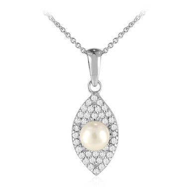 Collana in argento con Perla di Acqua Dolce