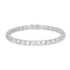 White Topaz Silver Bracelet (Adela Silber)