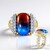 Anello in argento con Opale Etiope Bicolore (Gems en Vogue)