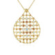 Collier en argent et Zircon champagne (KM by Juwelo)