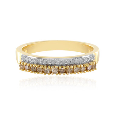 I3 Diamant-Silberring