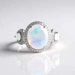 Anello in argento con Opale di Welo