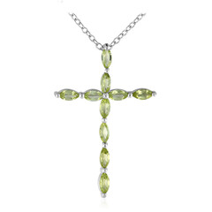 Collana in argento con Peridoto