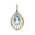 9K Sky Blue Topaz Gold Pendant (dagen)