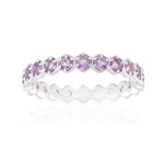 Bague en argent et Améthyste