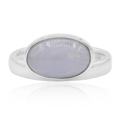 Anello in argento con Agata Blu