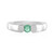 Colombian Emerald Silver Ring