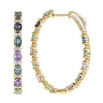 Pendientes en oro con Zafiro (CIRARI)