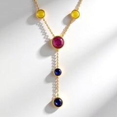 Collana in argento con Zaffiro Rosa del Madagascar (de Melo Essence)