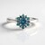 Anello in oro con Diamante Blu I2 (SUHANA)