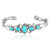 Turquoise Silver Bangle (Desert Chic)