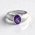 Bague en argent et Améthyste de Zambie