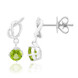 Pendientes en plata con Peridoto de Jilin (Pallanova)