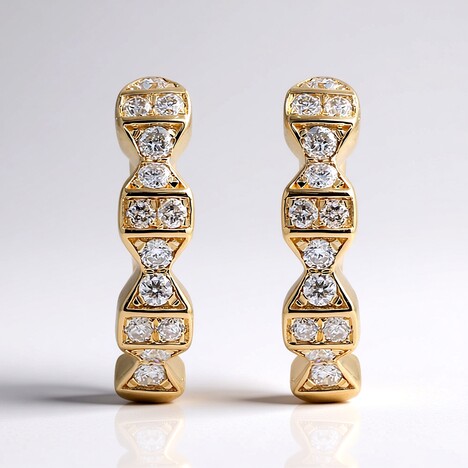 Orecchini in oro con Diamante I1 (H) (CIRARI)