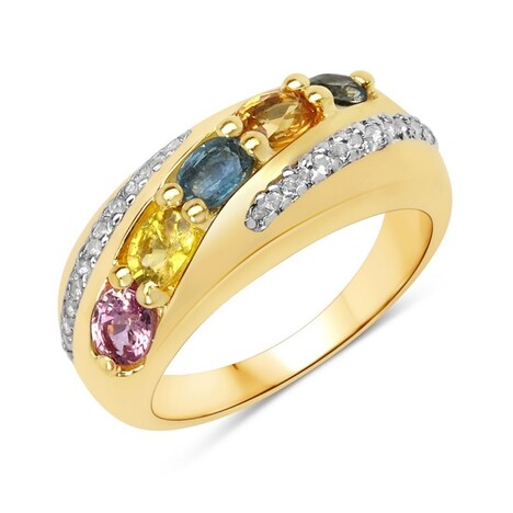 Anillo en plata con Zafiro verde