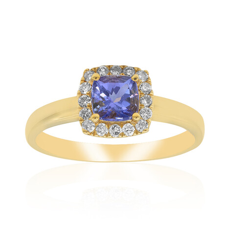 AAA-Tansanit-Goldring
