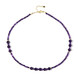 Sambia-Amethyst-Silberhalskette (Riya)