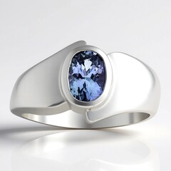 Anello in argento con Tanzanite (non riscaldata)