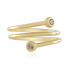 Anello in argento con Diamante Cioccolato I2