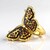 Anello in argento con Ambra Baltica (dagen)