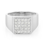 Anello da uomo in argento con Zircone