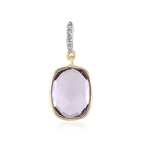 Pendentif en or et Améthyste Rose de France