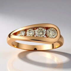 Anello in oro con Diamante Rose de France VS1 di Argyle