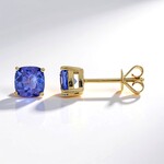 Orecchini in oro con Tanzanite AAA