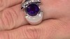 Anillo en plata con Amatista (de Melo Essence)
