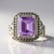 Anello in argento con Ametista Rose de France (Annette classic)