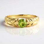 Bague en argent et Péridot (de Melo Essence)