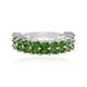 Bague en argent et Diopside de Russie