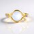 Anello in argento con Pietra di Luna Bianca (KM by Juwelo)