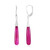 Pendientes en plata con Ónix rosa (MONOSONO COLLECTION)